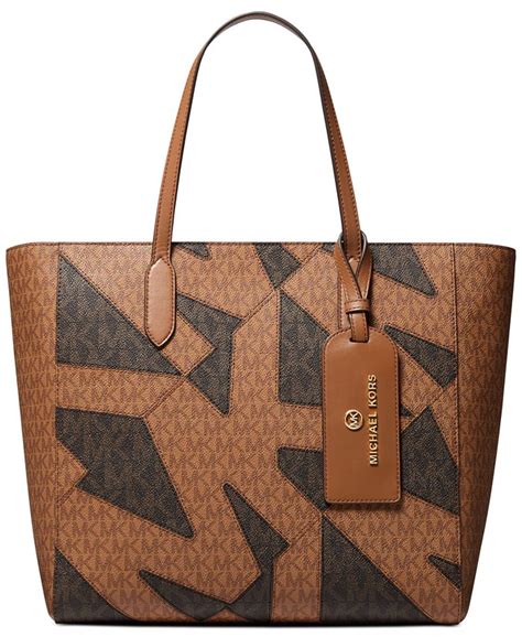 michael kors mk logo east west pvc tote|signature sinclair east west tote.